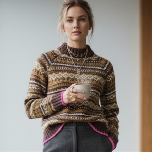 Frank & Oak Sweaters - Frank & Oak women's fair isle wool blend sweater size S